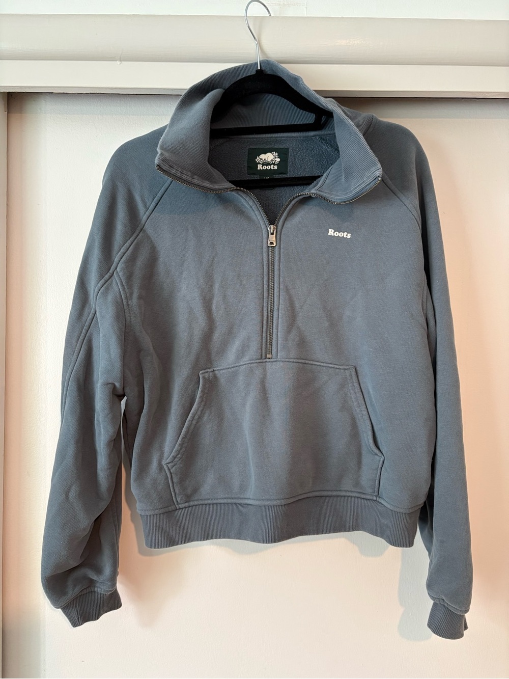 Roots Gray Quarter-Zip Sweatshirt